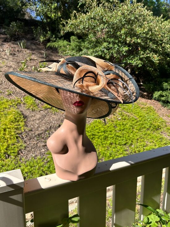Fabulous Wide Brimmed Sinamay Sun Hat main image 5